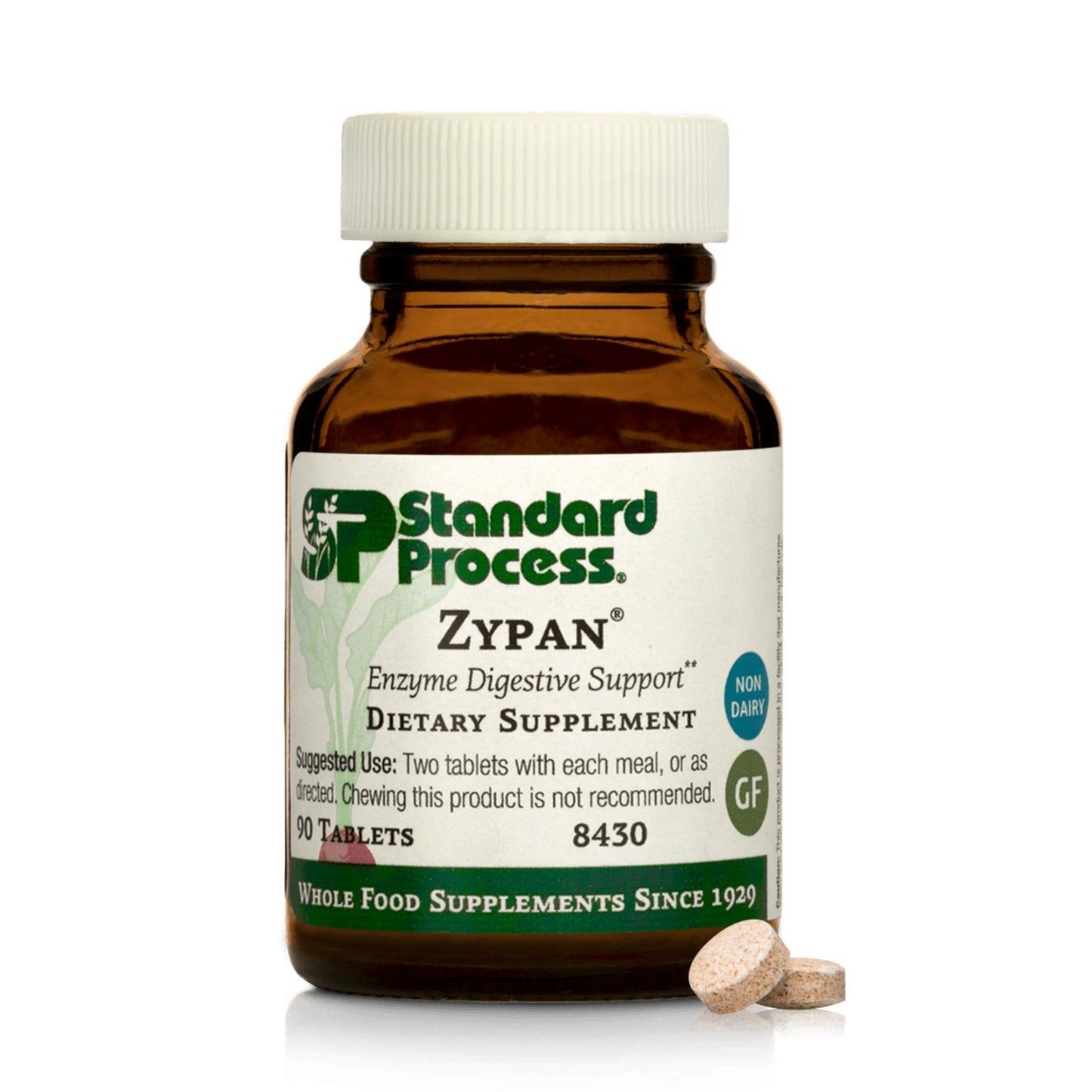 Standard Process Zypan - Digestive Health Support with Pancreatin, Pepsin & Betaine HCl | 90 Tablets