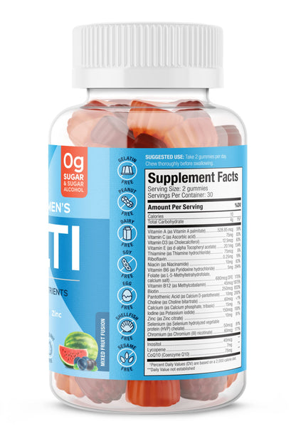 SUKU Men's Daily Multivitamin Gummies – Sugar-Free, Vegan, 60 Count