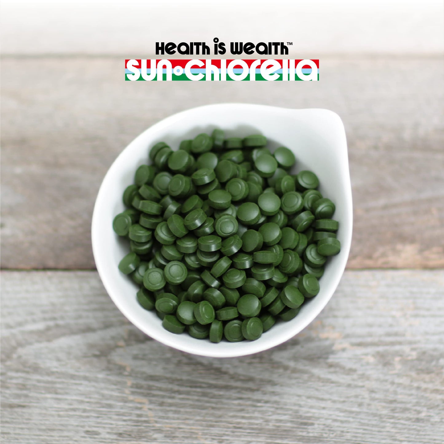 Sun Chlorella 200 mg Green Algae Superfood — Pulverized Cell Wall, CGF, B12, Iron | Non-GMO | 1500 Tablets