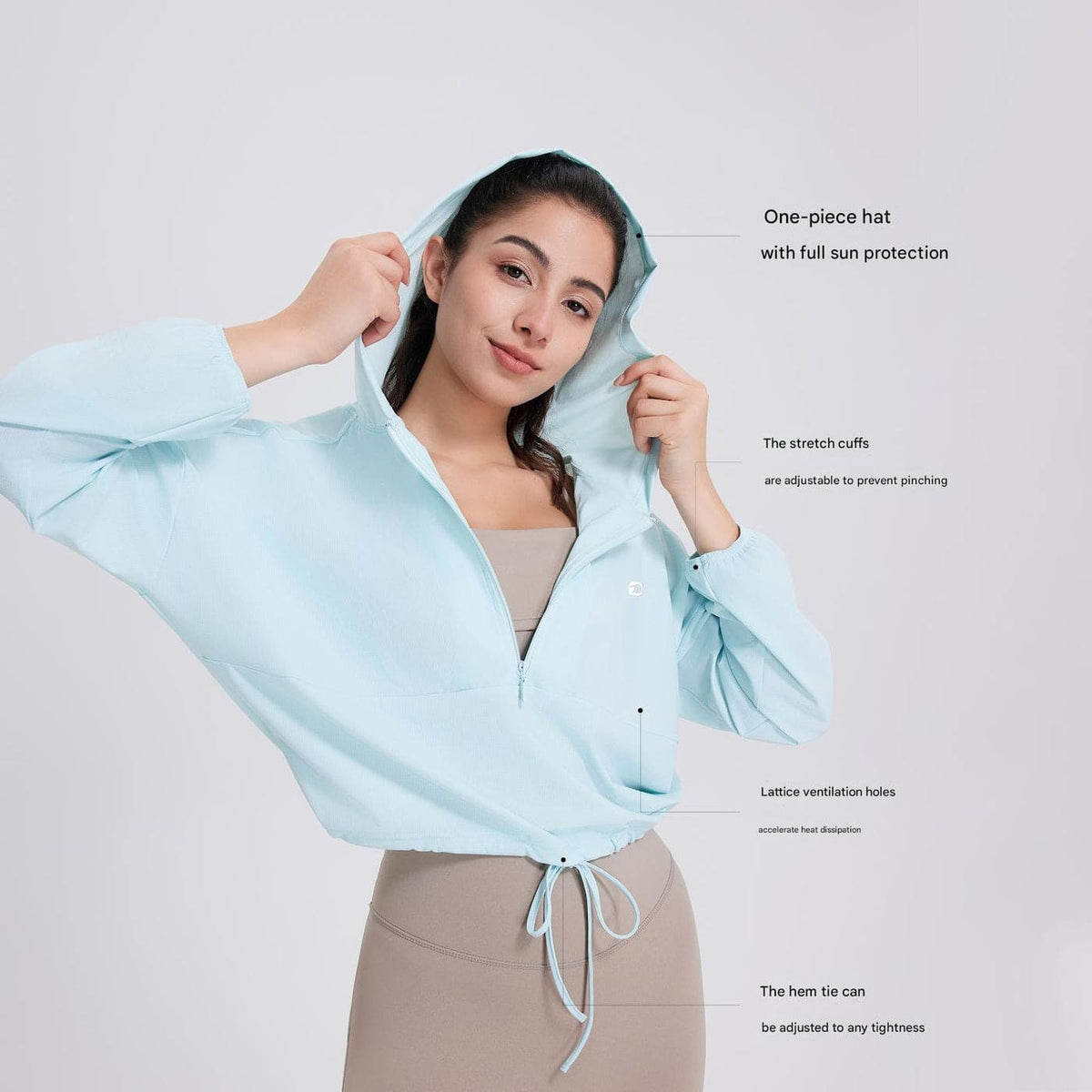 UPF 50+ Cropped Hoodie