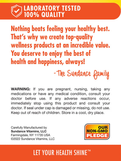 Sundance CoQ10 200mg Softgels – 60 Count, Black Pepper Extract, Non-GMO & Gluten Free