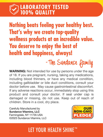 Sundance Glucosamine Chondroitin with MSM & Turmeric – Triple Strength, 80 Caplets