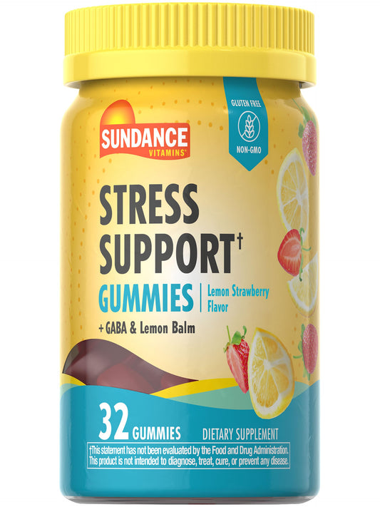 Sundance Stress Support Gummies – 32 Count with GABA & Lemon Balm
