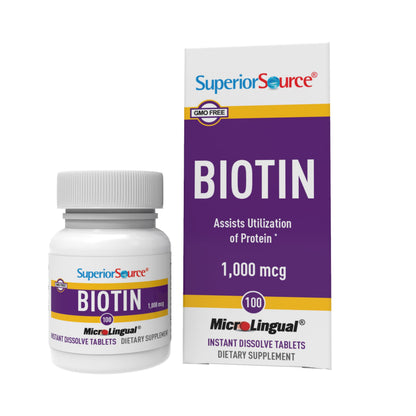 Superior Source Biotin 1000 mcg – MicroLingual Sublingual Tablets, 100 Count