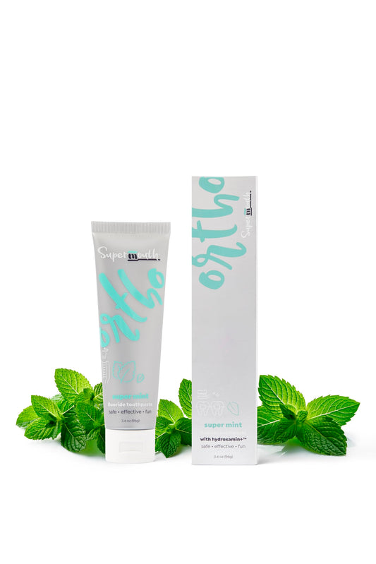 SuperMouth Ortho Toothpaste – Braces & Aligners, Fluoride + Nano-Hydroxyapatite
