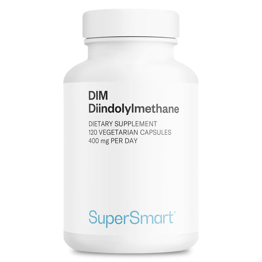 Supersmart DIM 400mg Daily – Non-GMO, Gluten Free, 120 Veg Caps
