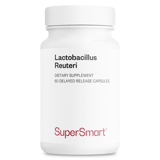 Supersmart Lactobacillus Reuteri 5 Billion CFU Daily Probiotic | Non-GMO & Gluten Free | 60 Capsules