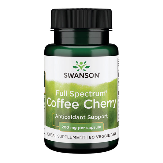 Swanson Full-Spectrum Coffee Cherry - Immune Support & Phytonutrients | 60 Veggie Capsules, 200 mg