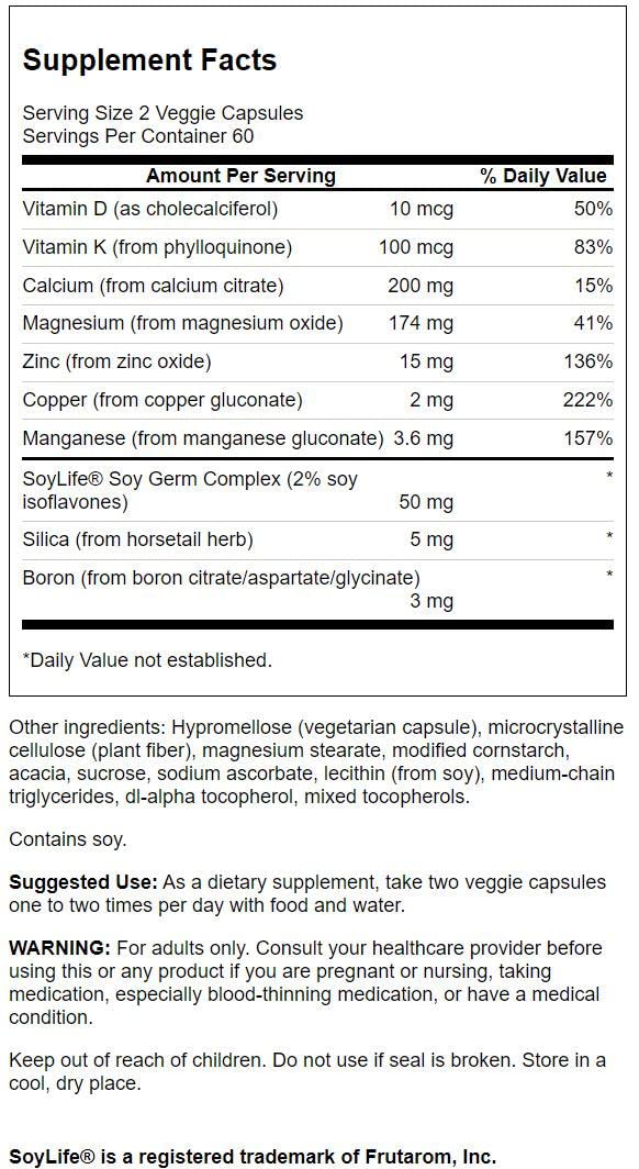 Swanson COND Bone Essentials 120 Veg Cap | Bone Health Supplement