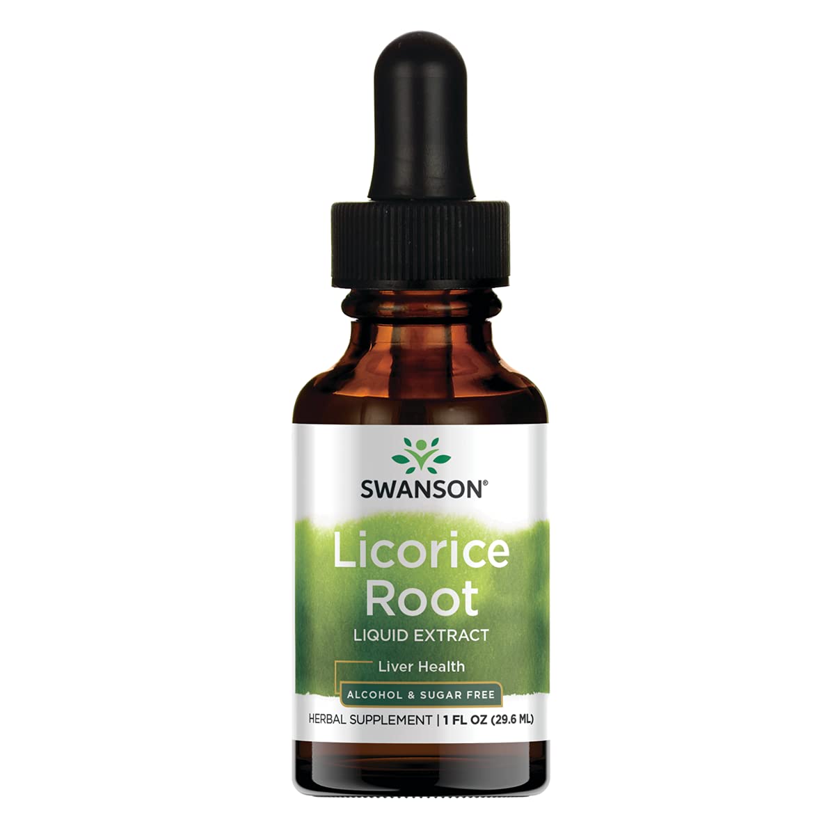 Swanson Licorice Root Liquid Extract 1 oz | Herbal Supplement