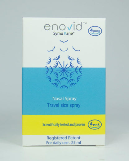 Symo Kane Enovid@ Nasal Spray – Natural, Chemical-Free Daily Protection, Travel Size, Cruelty-Free, Pack of 4
