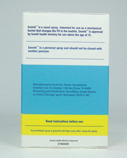 Symo Kane Enovid@ Nasal Spray – Natural, Chemical-Free Daily Protection, Travel Size, Cruelty-Free, Pack of 4