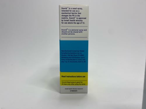 Symo Kane Enovid@ Nasal Spray – Natural, Chemical-Free Daily Protection, Travel Size, Cruelty-Free, Pack of 4