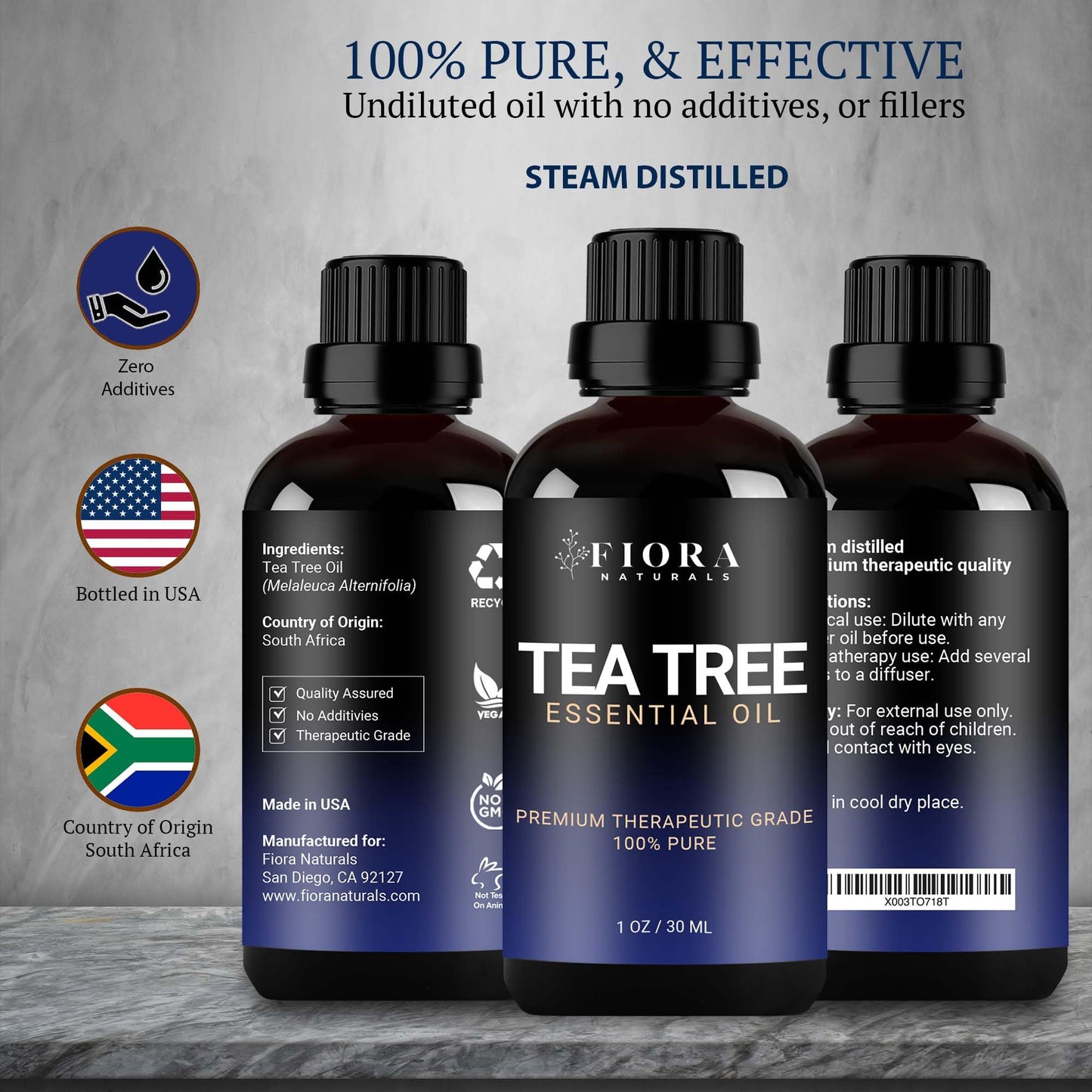 Tea Tree Oil for Toenails – 100% Pure Melaleuca Alternifolia | FIORA NATURALS