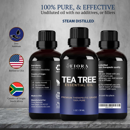 Tea Tree Oil for Toenails – 100% Pure Melaleuca Alternifolia | FIORA NATURALS
