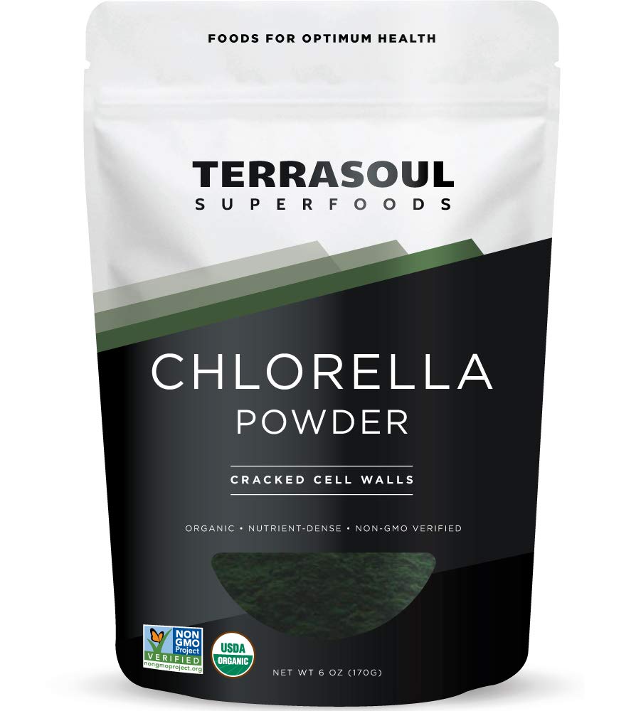 Terrasoul Superfoods Organic Chlorella Powder (Cracked Cell Walls) – 6 Ounces