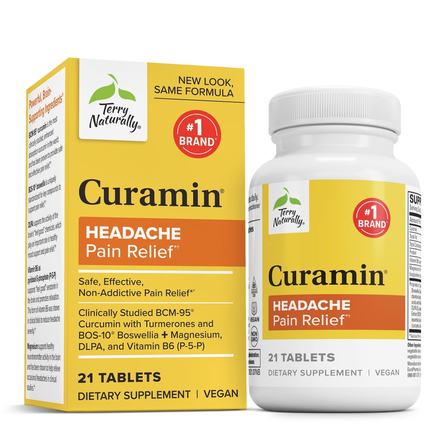Terry Naturally Curamin Headache - DLPA, Boswellia & Curcumin