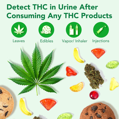 Easy@Home THC Urine Test Cup – 5-Minute Marijuana Drug Screen (1 Pack) #ECTH4-114A3