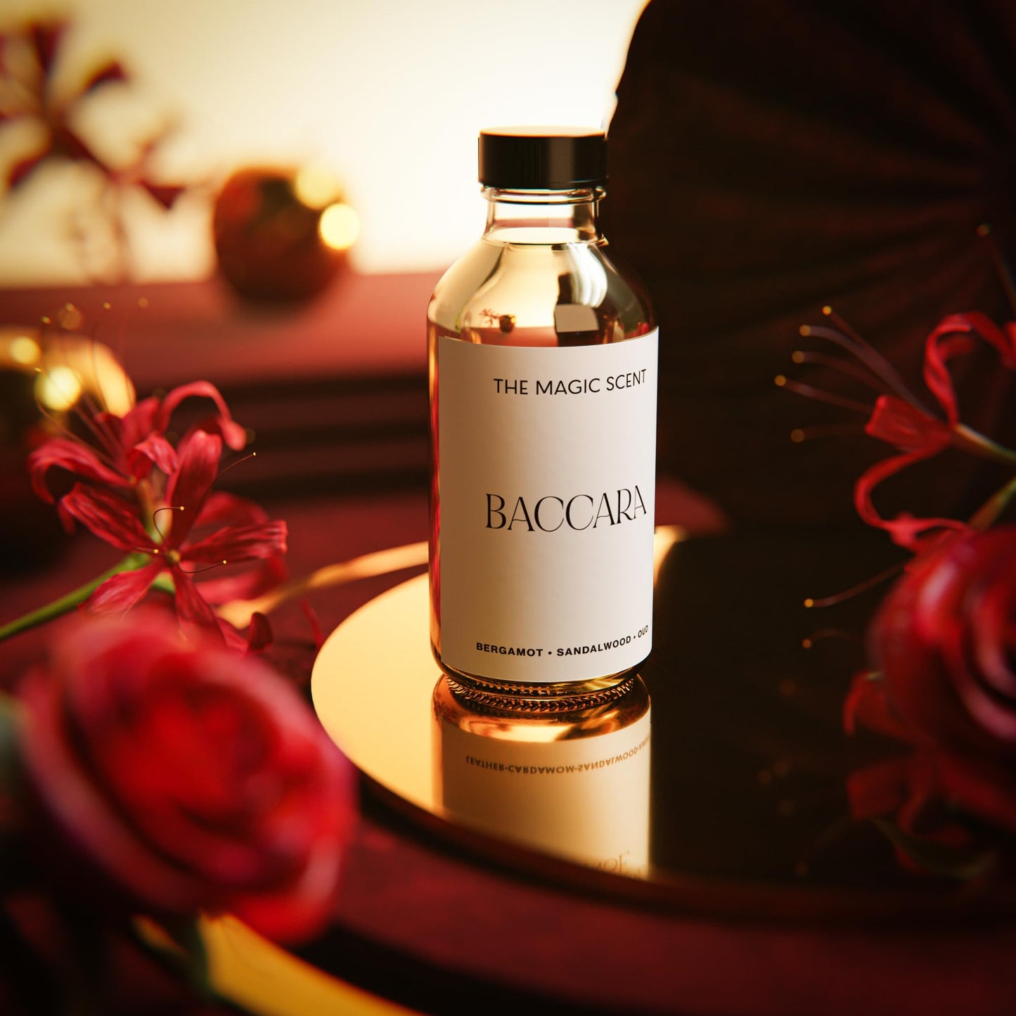 THE MAGIC SCENT Baccara Diffuser Oil – Hotel & Home Luxury Scents, 500 mL