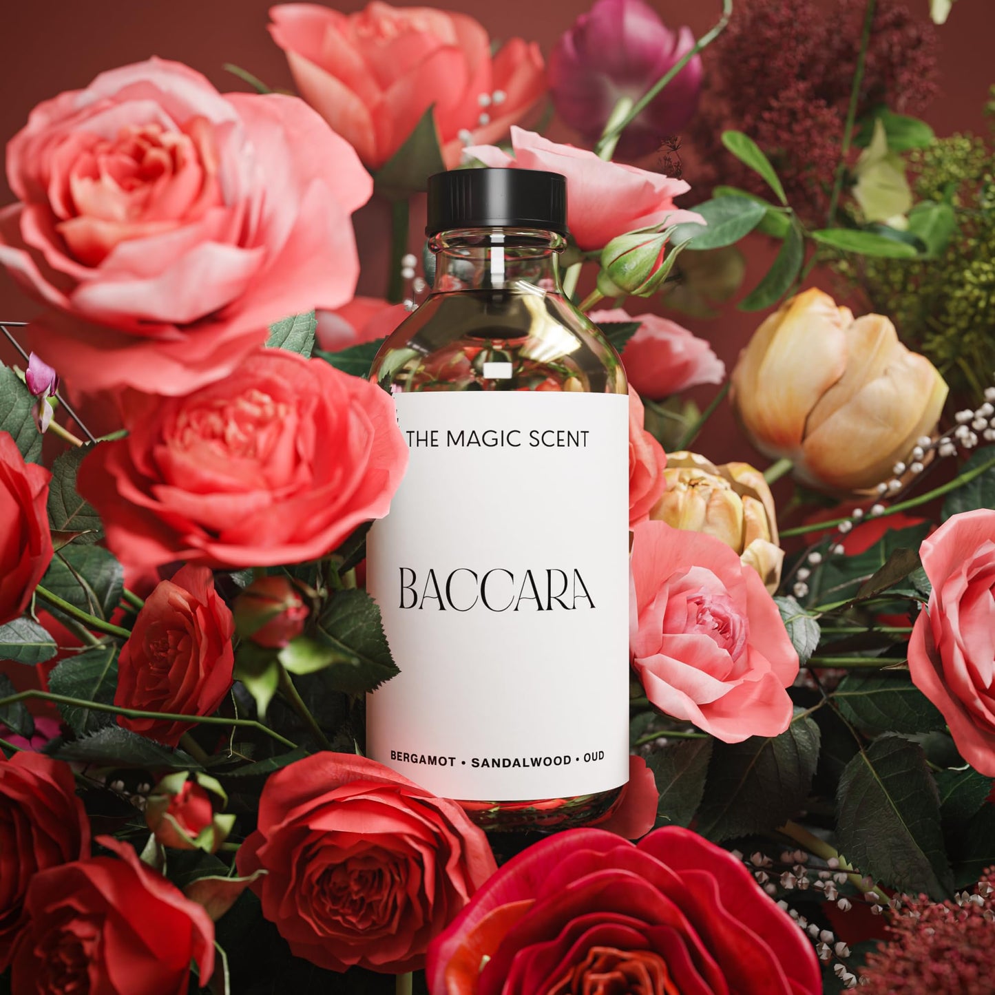 THE MAGIC SCENT Baccara Diffuser Oil – Hotel & Home Luxury Scents, 500 mL