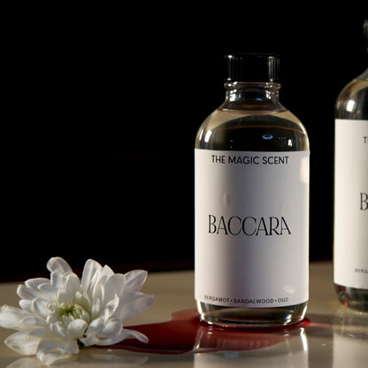 The Magic Scent Baccara Diffuser Oil – Baccarat Rouge Inspired Luxury for Home & Hotel (8.5 fl oz / 250 mL)
