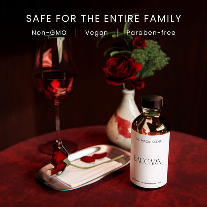 The Magic Scent Baccara Diffuser Oil – Baccarat Rouge Inspired Luxury for Home & Hotel (8.5 fl oz / 250 mL)