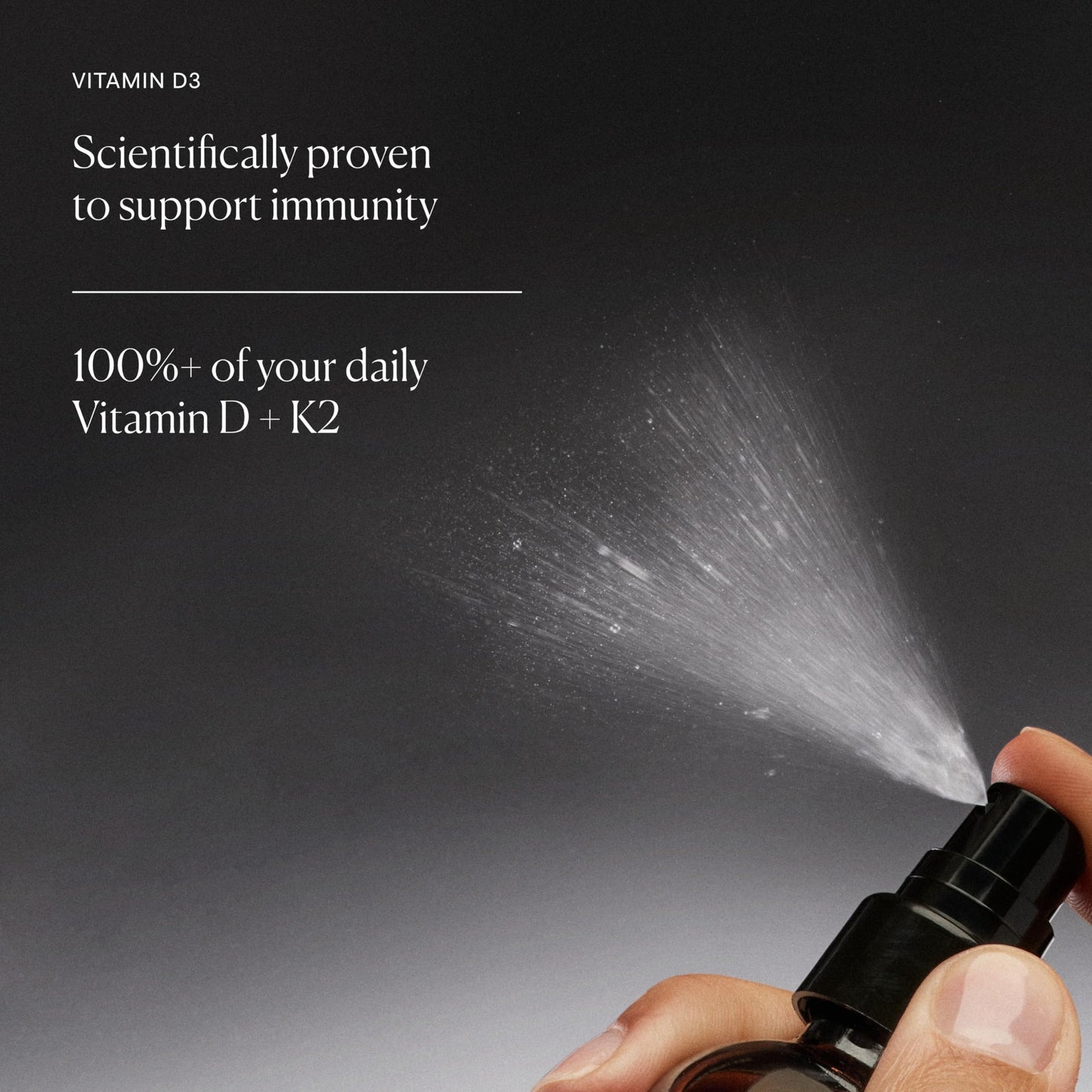 The Nue Co. Vitamin D Spray - Immunity & Mood Support | Vegan, Gluten Free, 0.51 fl oz