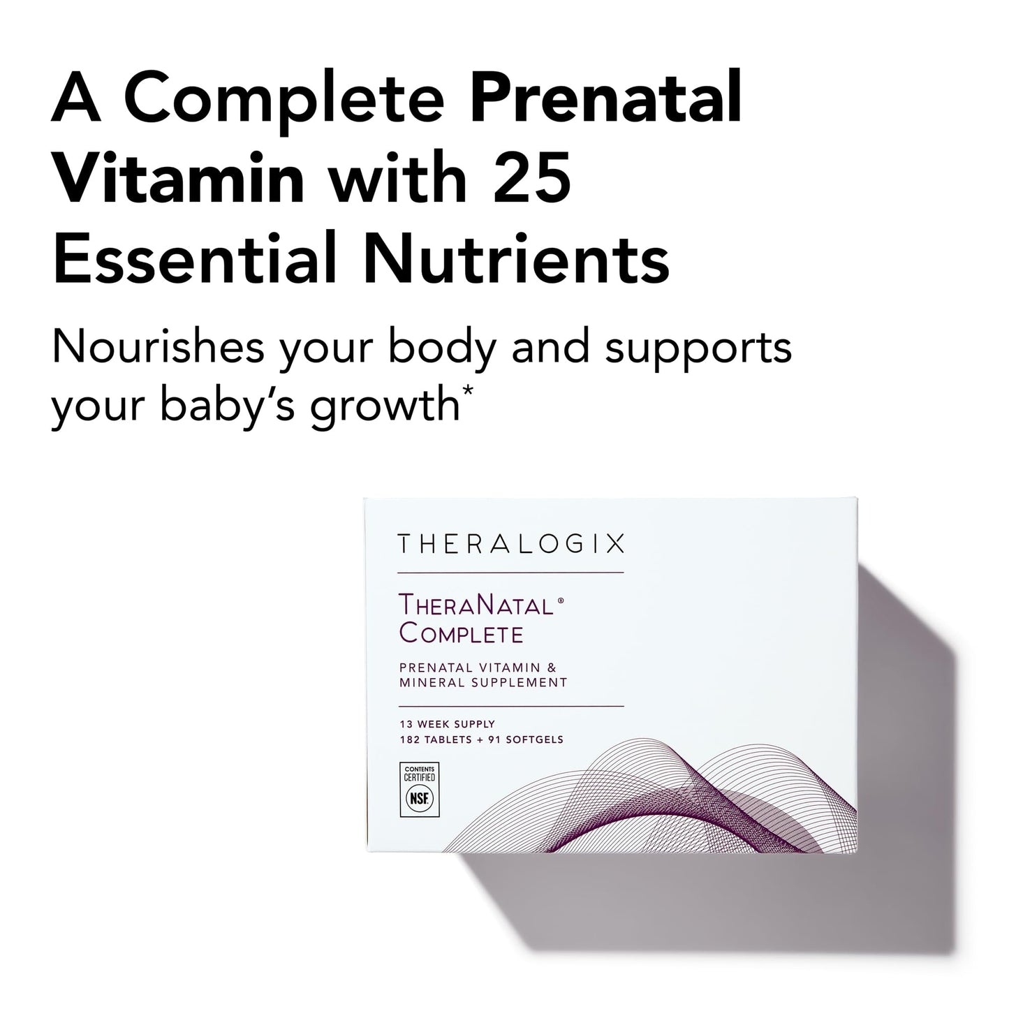 Theralogix TheraNatal Complete Prenatal Vitamin – 91-Day Supply