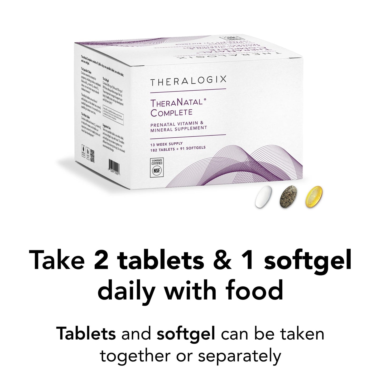 Theralogix TheraNatal Complete Prenatal Vitamin – 91-Day Supply