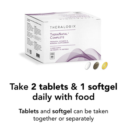 Theralogix TheraNatal Complete Prenatal Vitamin – 91-Day Supply