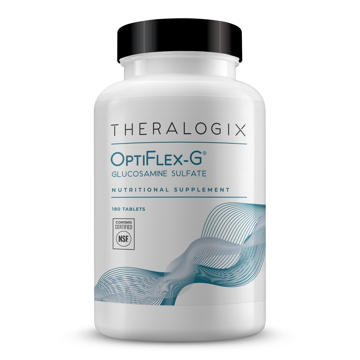Theralogix OptiFlex-G Glucosamine Sulfate 1500 mg – 90-Day Joint Support, 180 Tablets, NSF Certified