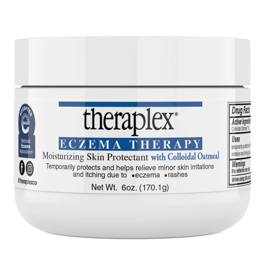 Theraplex Eczema Therapy (6 oz) – Fragrance-Free, Hypoallergenic Moisturizing Skin Protectant with Colloidal Oatmeal | NDA Seal