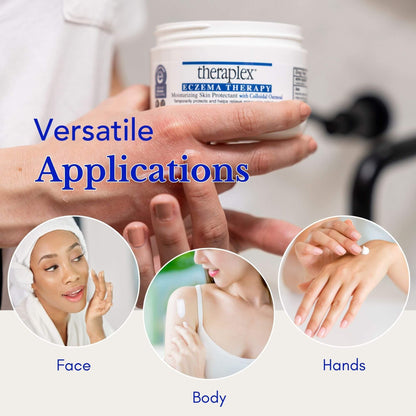 Theraplex Eczema Therapy (6 oz) – Fragrance-Free, Hypoallergenic Moisturizing Skin Protectant with Colloidal Oatmeal | NDA Seal