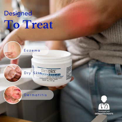 Theraplex Eczema Therapy (6 oz) – Fragrance-Free, Hypoallergenic Moisturizing Skin Protectant with Colloidal Oatmeal | NDA Seal