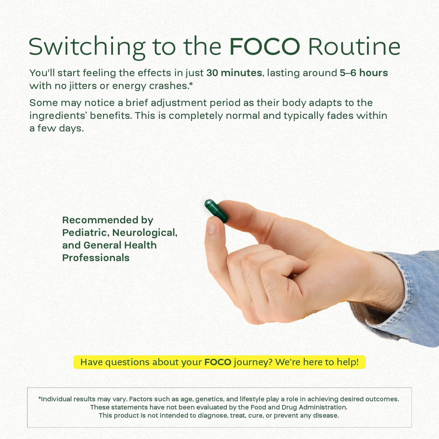 Think FOCO Capsules (13+) Natural Focus Supplement for Teens & Adults | Cognitive Enhancement