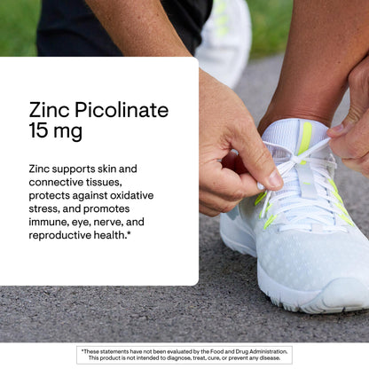THORNE Zinc Picolinate 15 mg – Immune, Skin, Eye & Reproductive Health