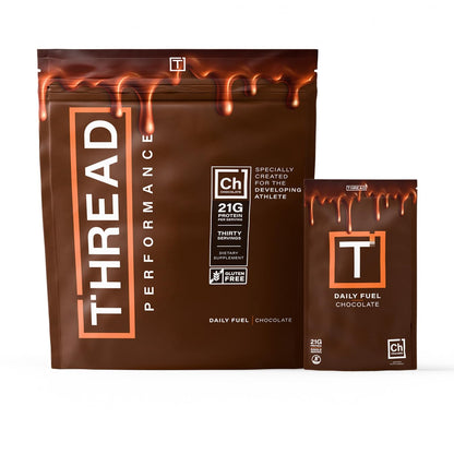 THREAD Performance Daily Fuel – Chocolate Brownie | 21g Protein, 60+ Organic Superfoods, 30 Servings