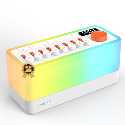 TMEHM 3-in-1 Sleep Sound Machine with 8 Nature Sounds, Bluetooth Speaker & Night Light