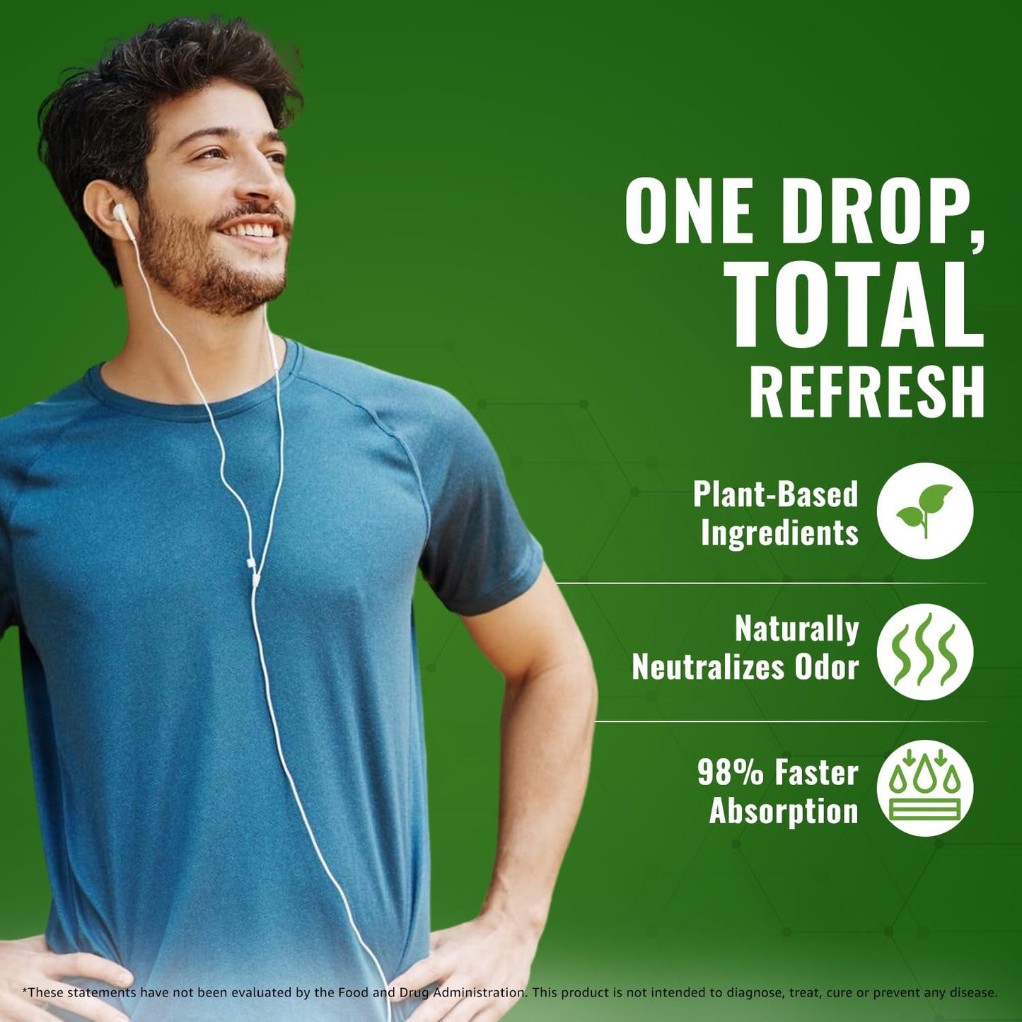 Liquid Chlorophyll Drops 50mg: Vegan Chlorophyll Liquid Drops for Natural Energy Boost, Immune Support, Body Detox for Skin Care, Internal Deodorant | Mint Flavor, Non-GMO, Gluten Free Total Nutra 2oz
