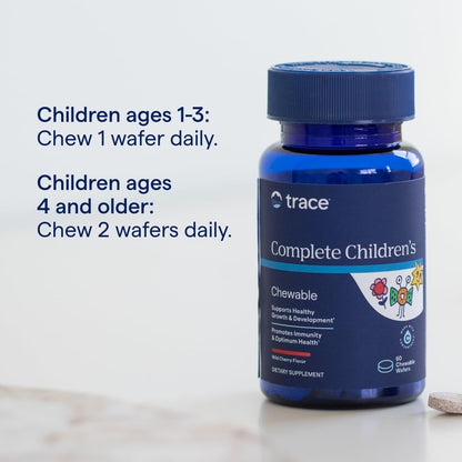 Trace Minerals Complete Kids Chewable Multivitamin - Gluten-Free, 60 Wafers
