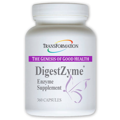TRANSFORMATION DigestZyme Kids — Gentle Enzymes & Probiotics for Everyday Digestion | 360 Capsules
