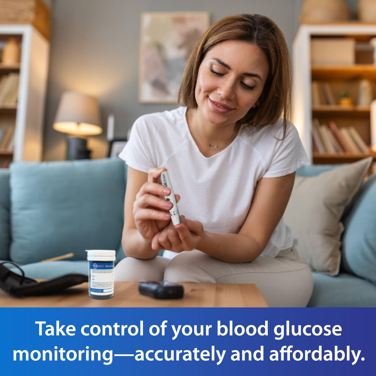 TRUENESS Blood Glucose Test Strips 100ct + 100 Lancets – Compatible with TRUENESS Meters