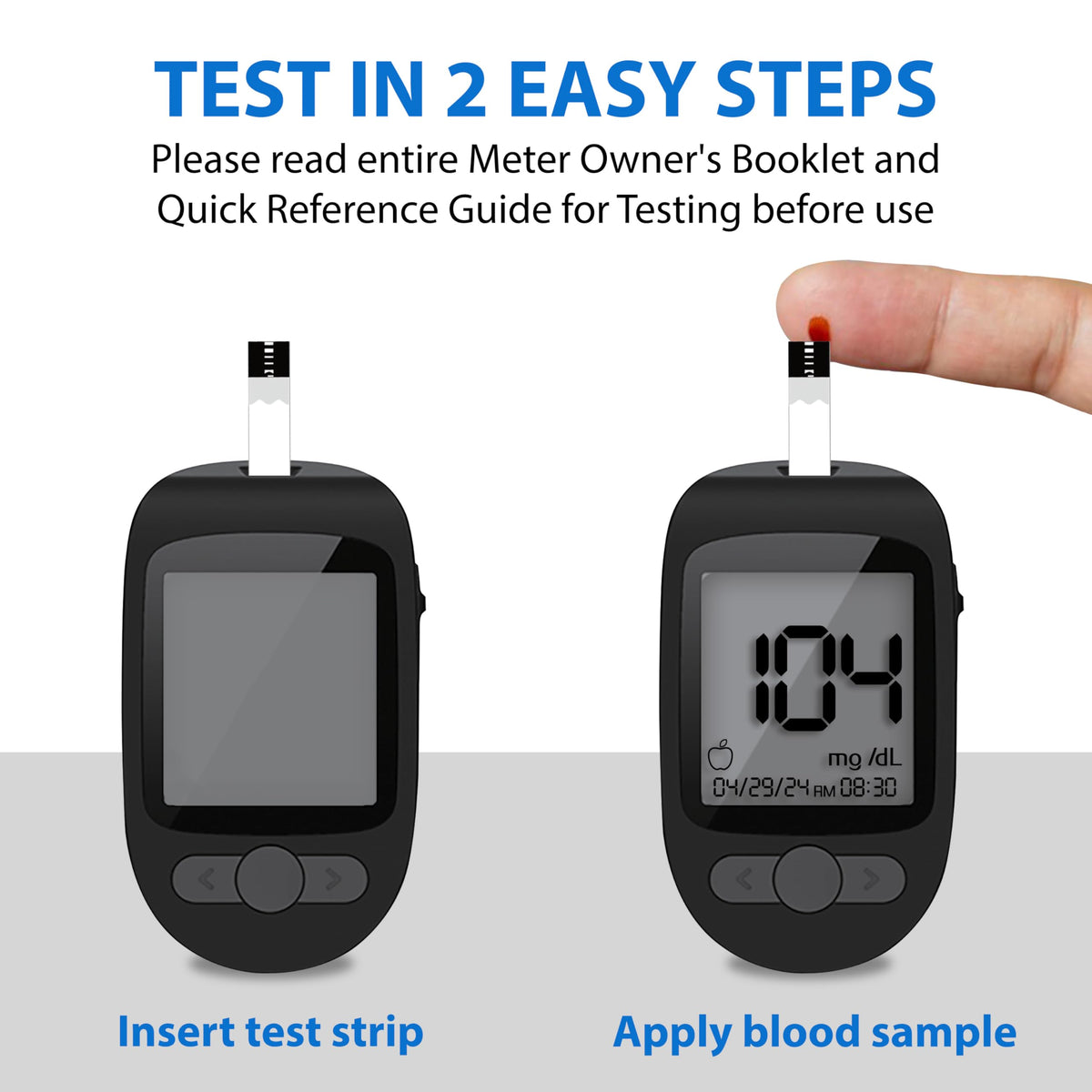 TRUENESS Blood Glucose Test Strips 100ct + 100 Lancets – Compatible with TRUENESS Meters