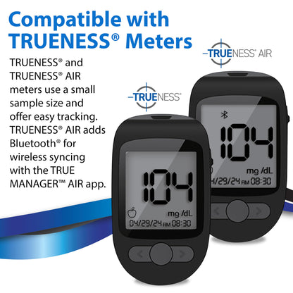 TRUENESS Blood Glucose Test Strips - 50 Count (4 Pack) - Compatible with TRUENESS Meters for Accurate Home Diabetes Monitoring