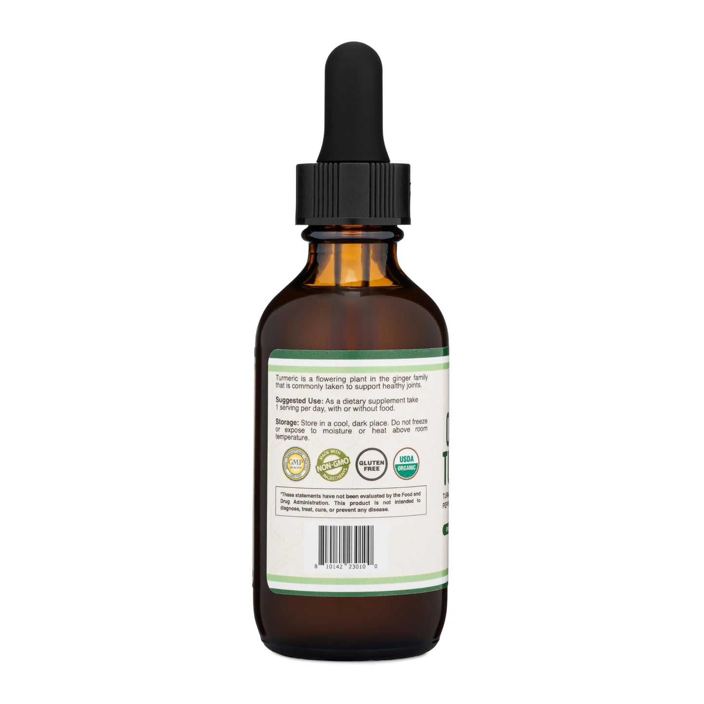 Organic Turmeric Drops with Black Pepper – 1,180mg per Serving | Double Wood
