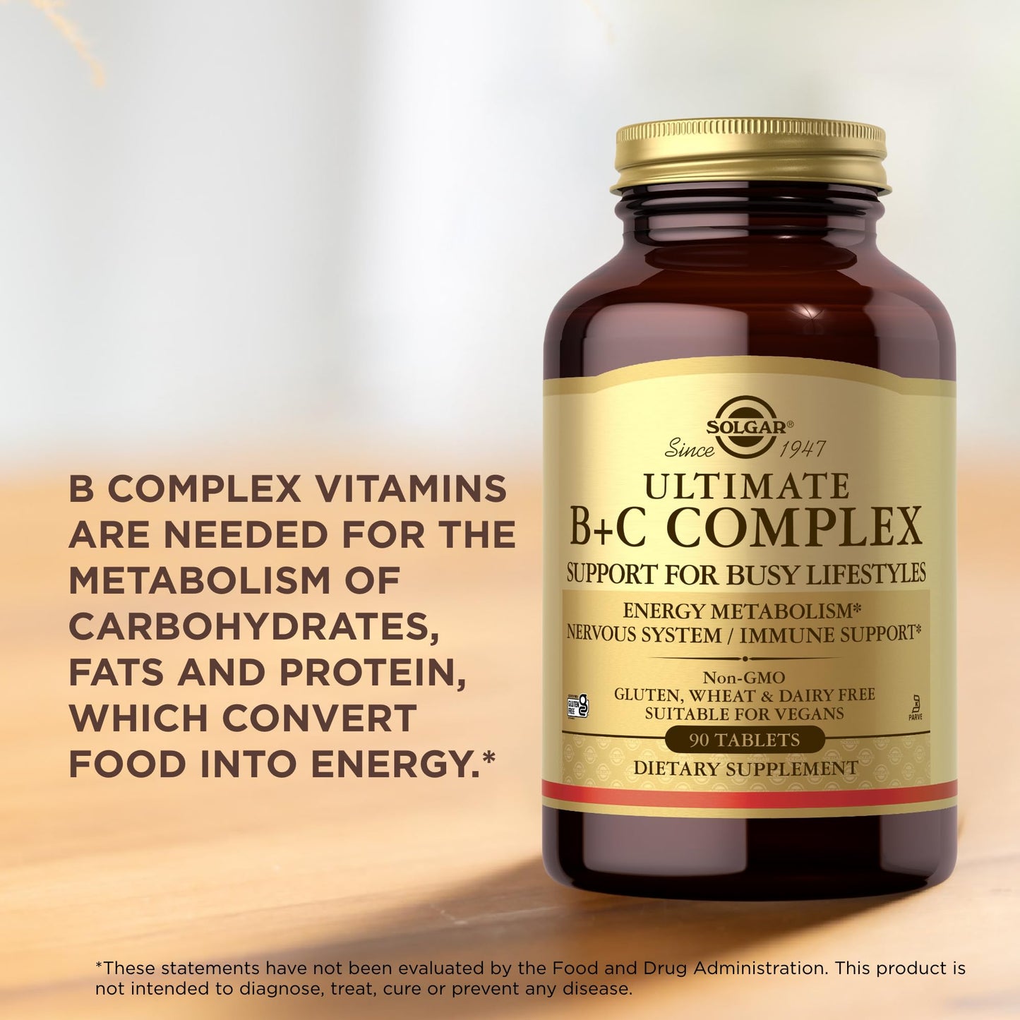 Ultimate B+C Complex Stress Formula - 90 Tablets