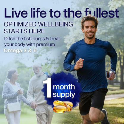ULTIMATE EFAs YES Plant Based Omega 3 & 6 – Burpless Fish Oil Alternative | 480 Softgels (4 Pack)