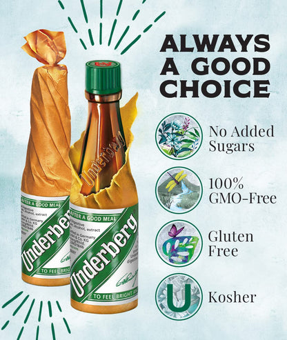 Underberg Full Case – 120 Bottles Herbal Digestive Bitters in 12-Pack Cardboard Case