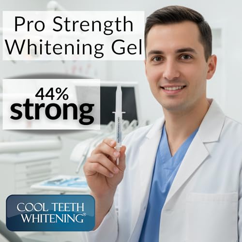 Teeth Whitening Kit – 44% Carbamide Peroxide, Pro Strength (2 Trays, 5 Syringes)