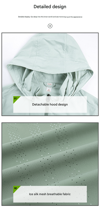 سترة واقية من الشمس خفيفة الوزن بمعامل حماية من الشمس 100+